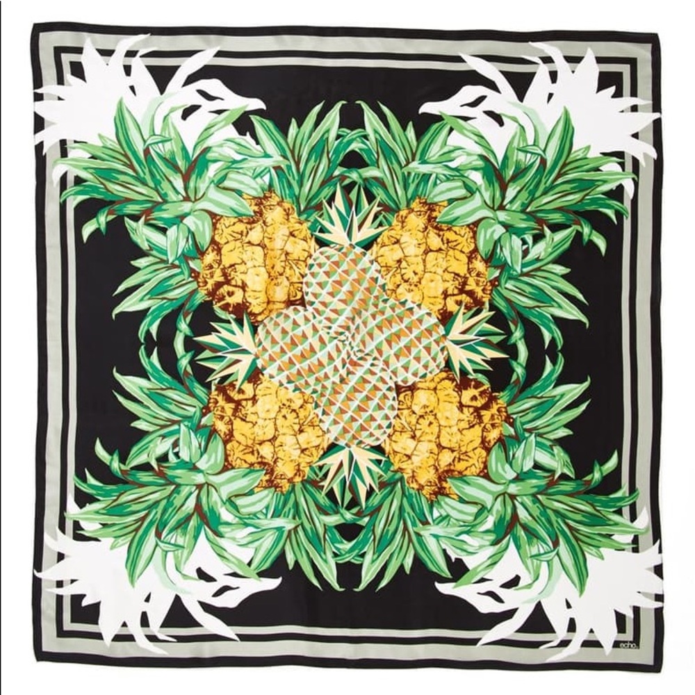 NWOT Echo “Pineapple Party” Scarf